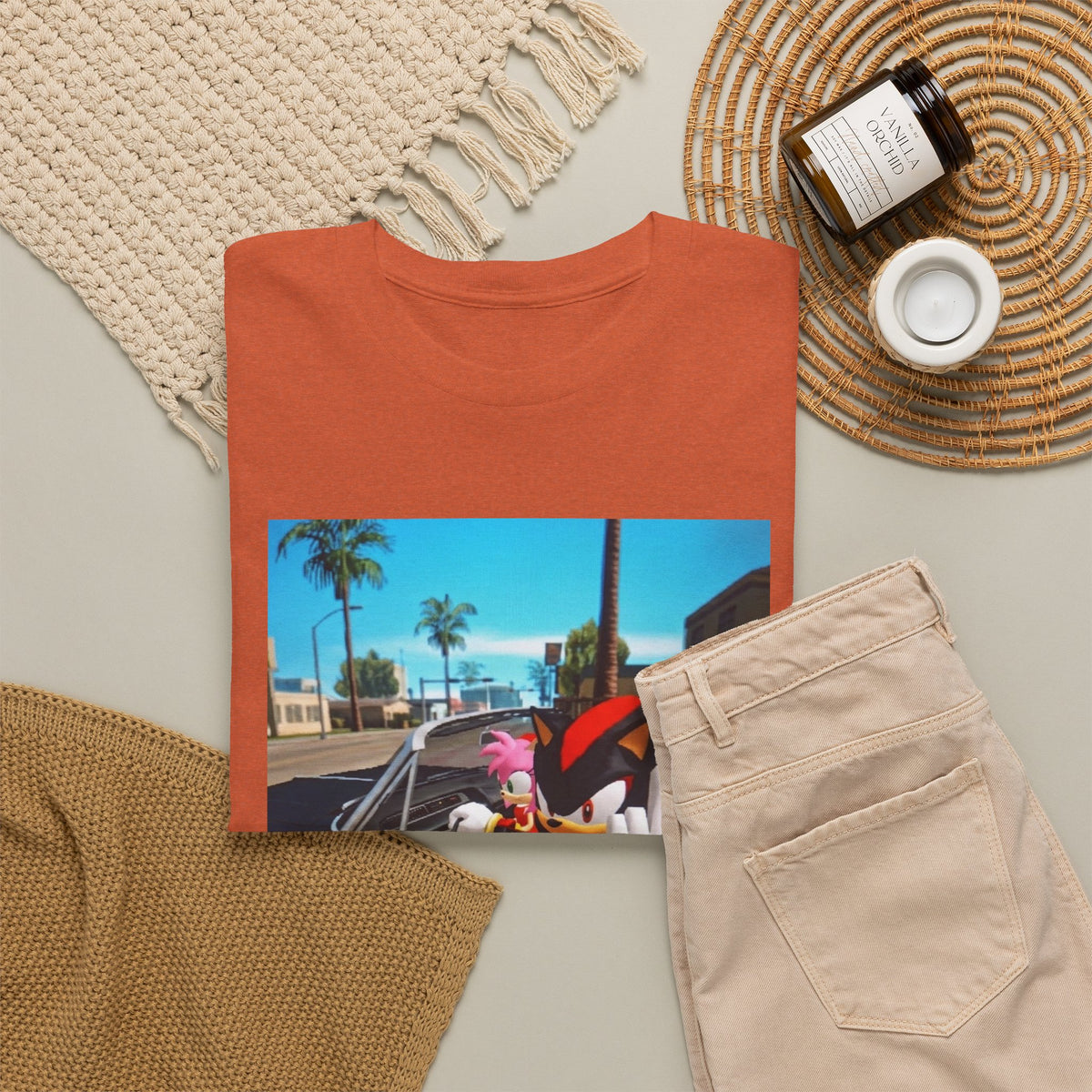 Shadow The Hedgehog Driving With Attitude Tee