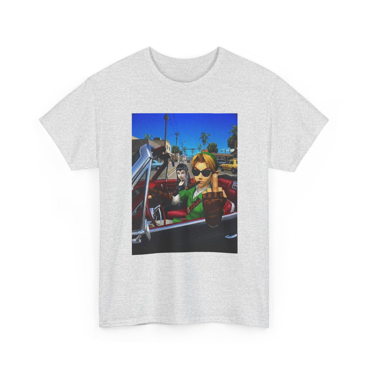 Link Flipping The Bird In Convertible Tee