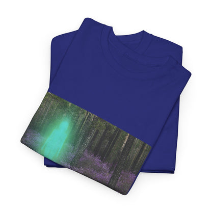 Visitor Exploring Neon Alley Tee