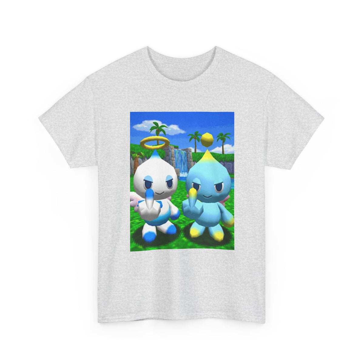 Chao Flipping Off In Paradise Tee
