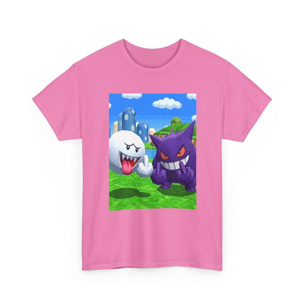 Boo and Gengar Flipping the Bird Tee