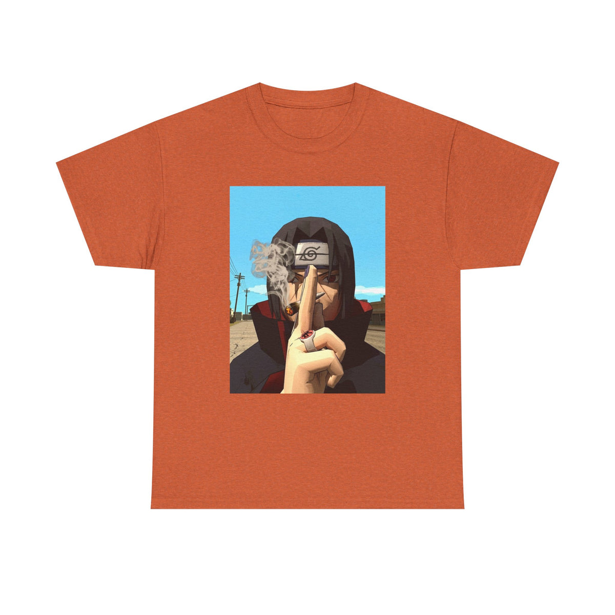 Itachi Uchiha Smoking Cigar Streetwear Tee
