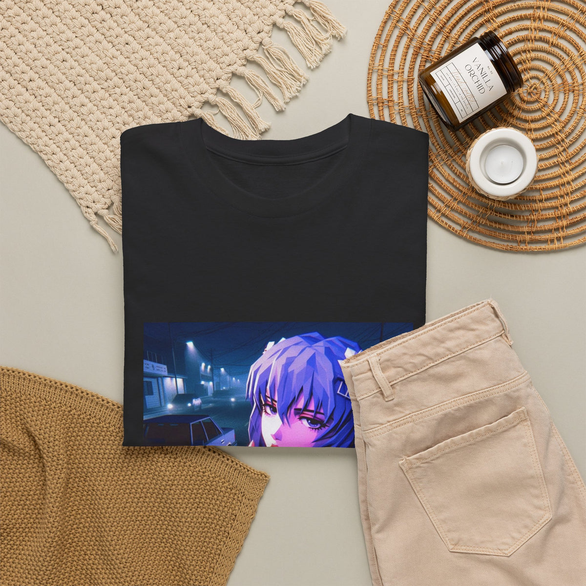 Rei Ayanami Riding GTA Streets Tee