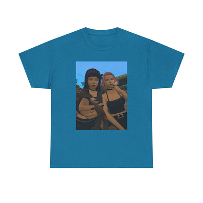 Goth Gamer Girls Sharing A Blunt Tee