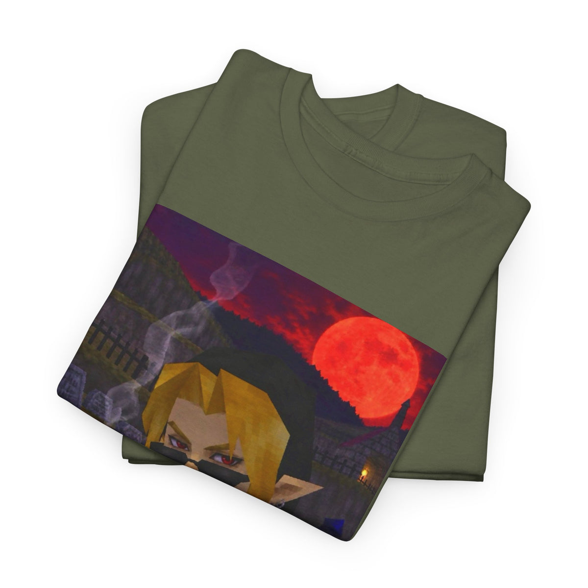 Mystic Green Canvas Graphic Tee