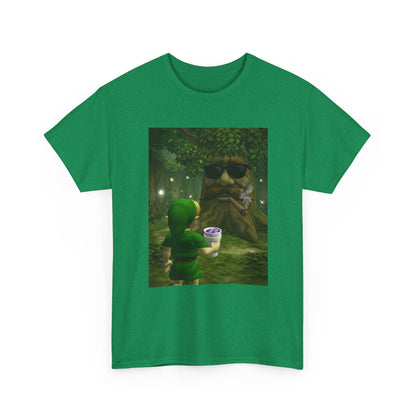 Hero Meets Cool Tree Smoking Cigar Tee