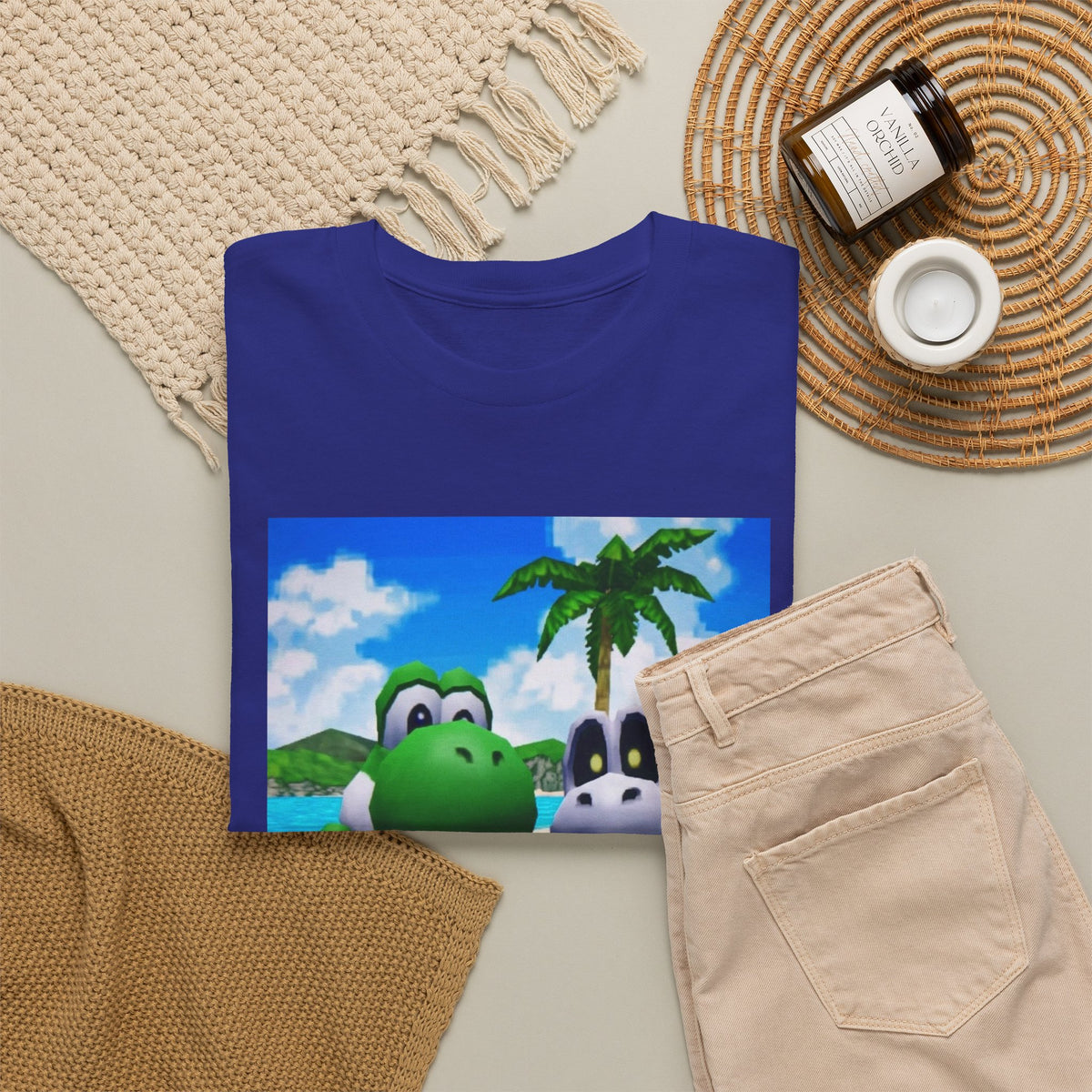 Yoshi and Dry Bones Flipping Off (Design 4)