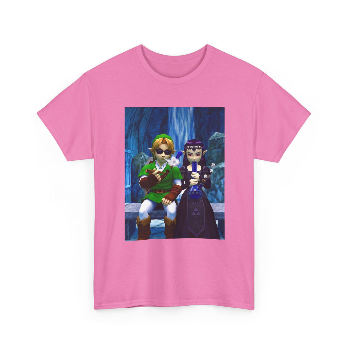Hero and Princess Taking A Hit Tee