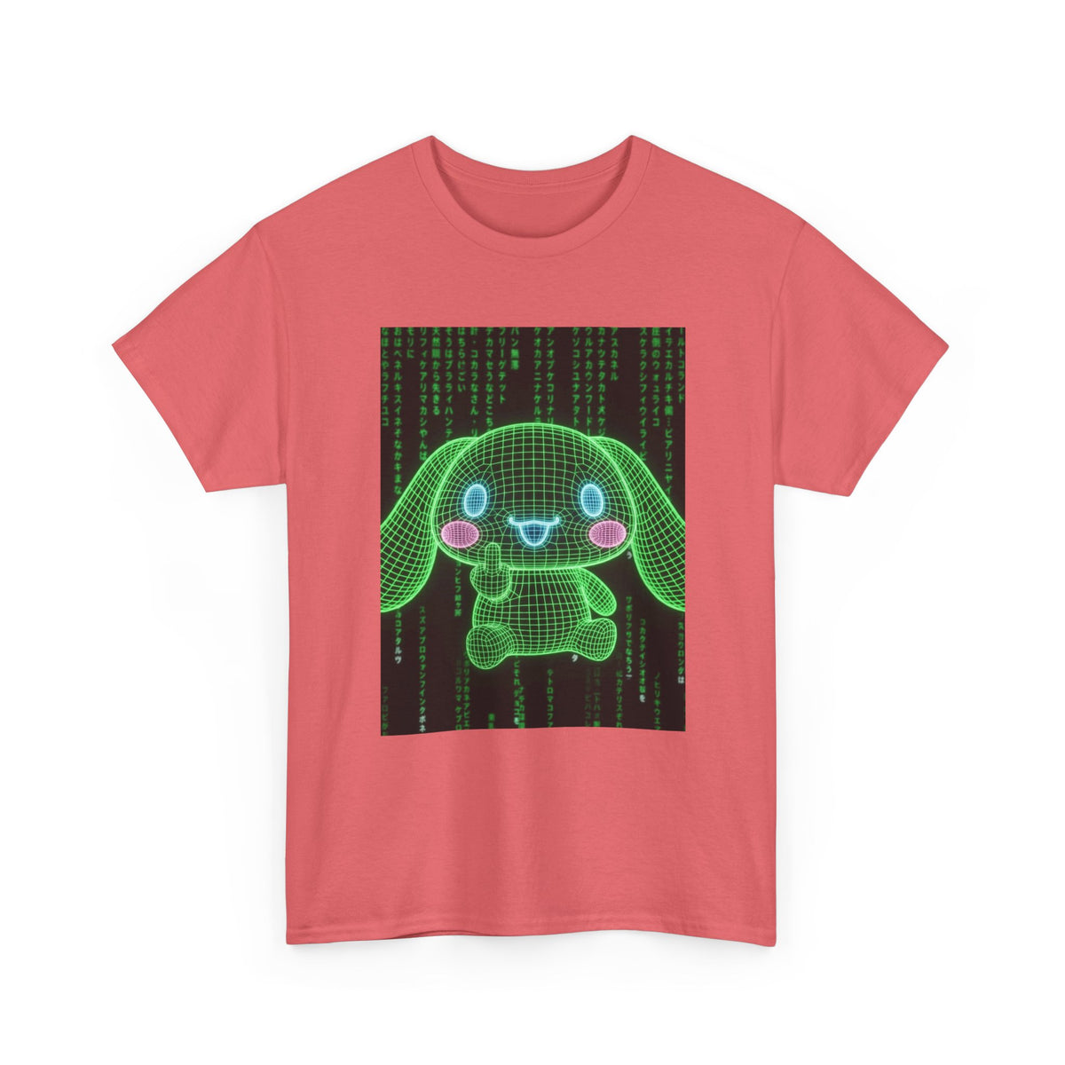 Wireframe Bunny Flips The Bird Tee