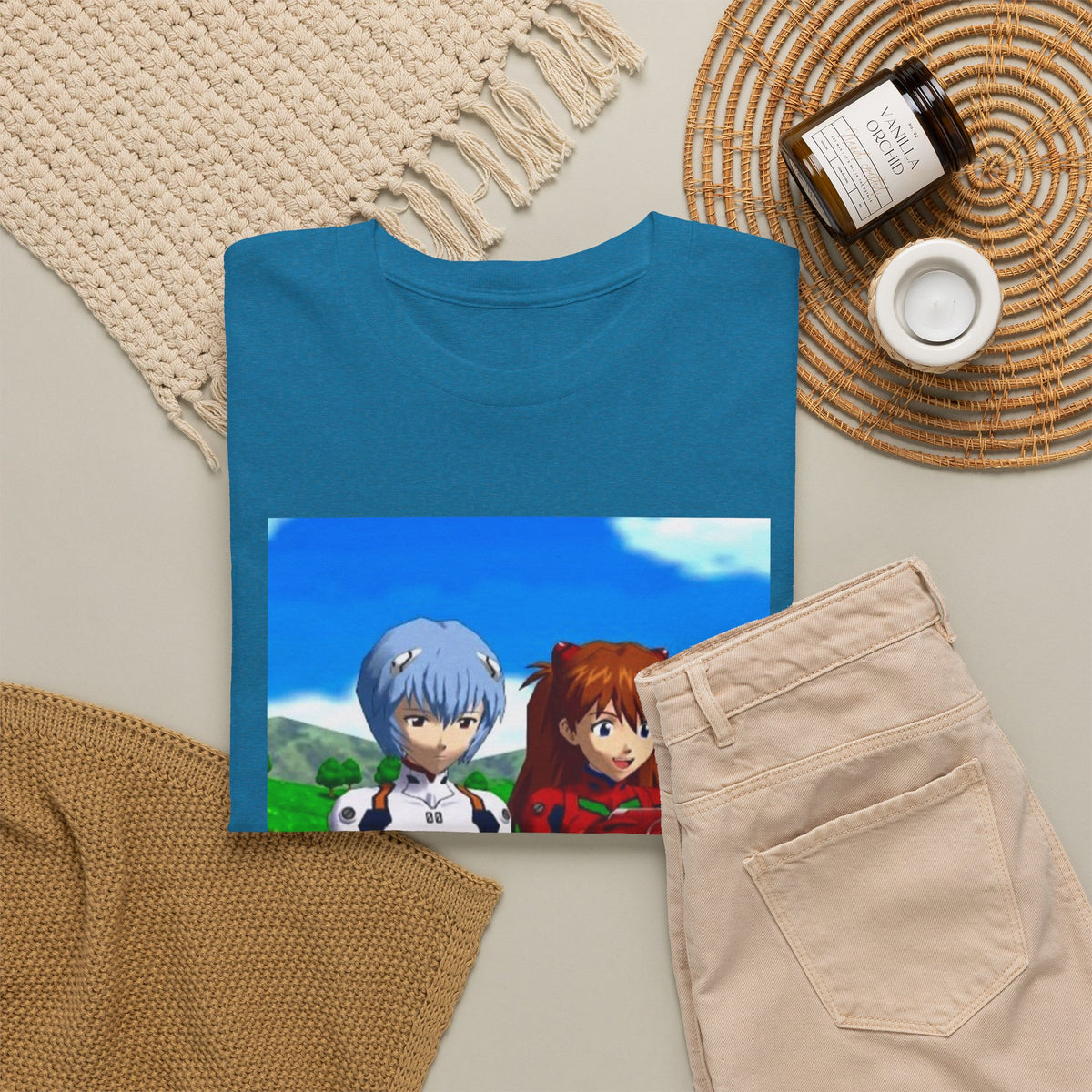 Rei And Asuka Gaming Outdoors