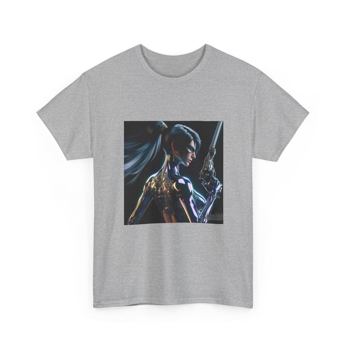 Chrome Huntress With Illuminated Weapon Tee