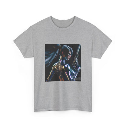 Chrome Huntress With Illuminated Weapon Tee