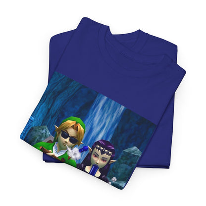 Hero and Princess Taking A Hit Tee