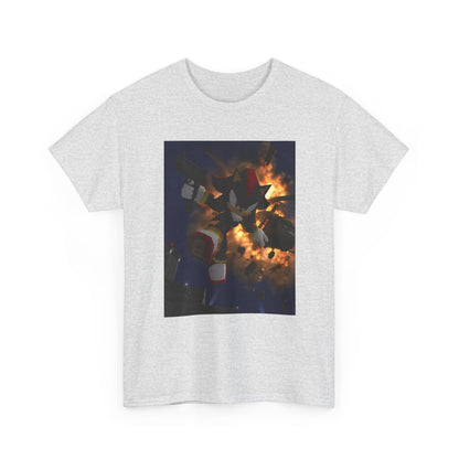 Shadow The Hedgehog With Uzi Amidst Explosion Tee