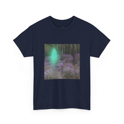 Visitor Exploring Neon Alley Tee