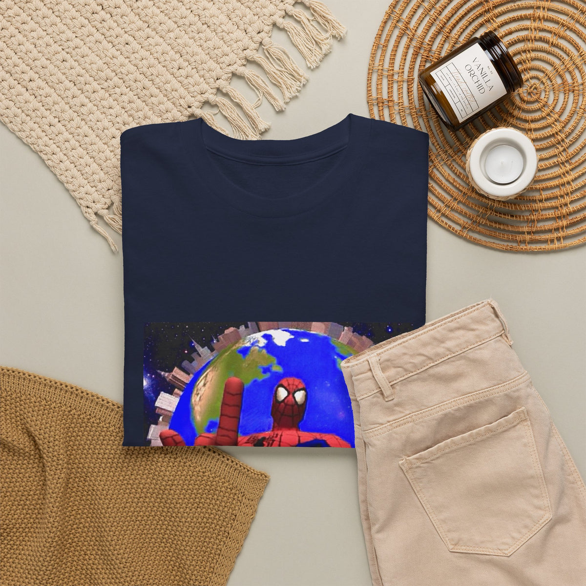 Spider-Man Flipping Off The World Tee