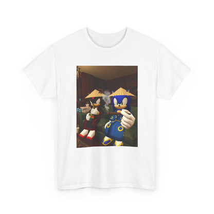 Sonic And Shadow Chilling And Smoking Tee (Design 5)