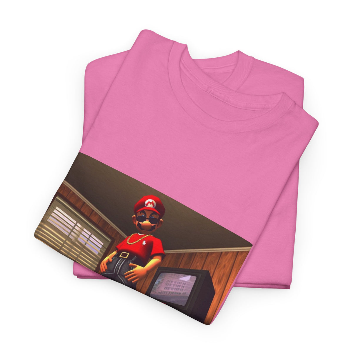 Gangster Mario Chillin' In The Crib Tee
