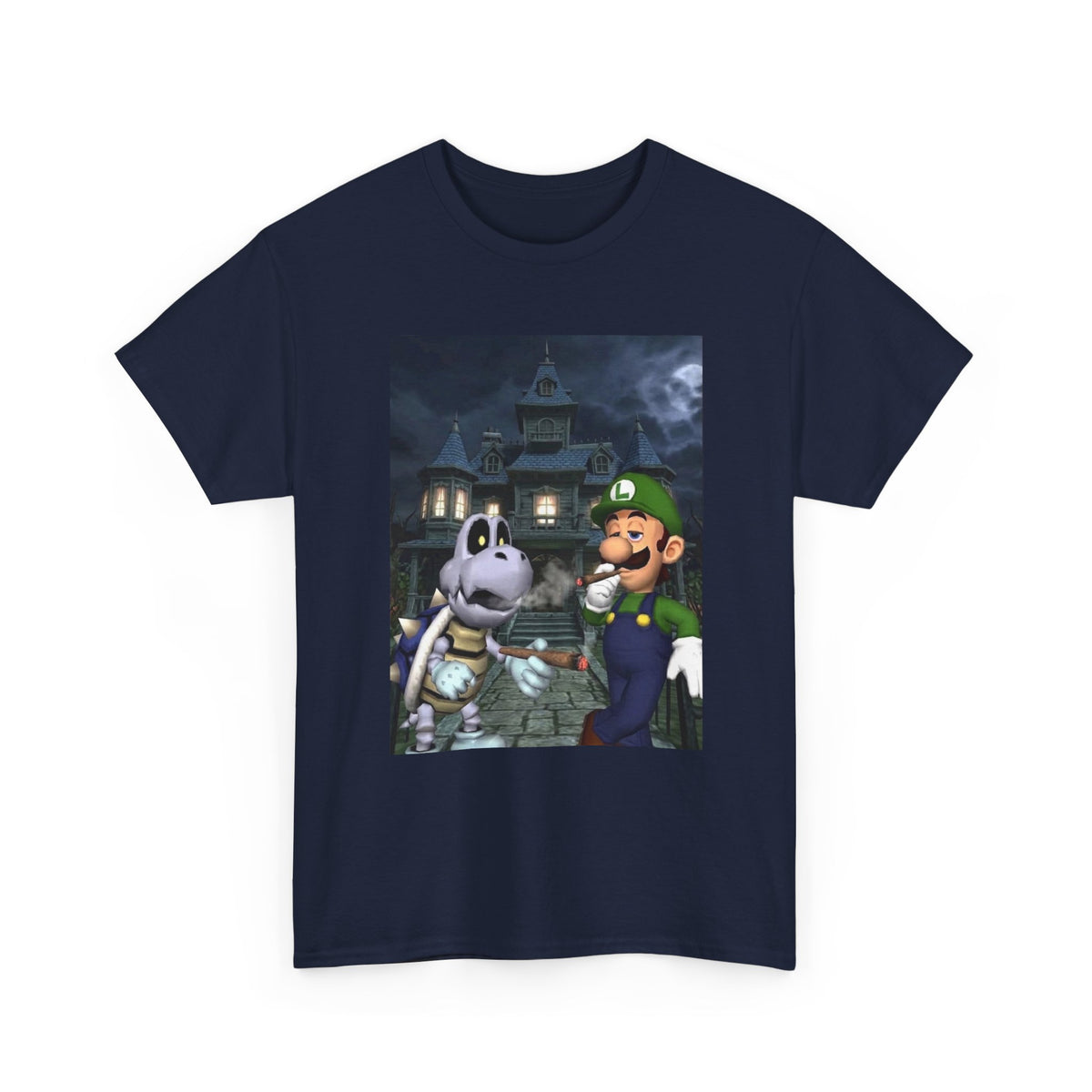 Luigi and Dry Bones Hotboxing Haunted Mansion Tee