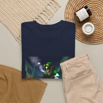 Skater Link Smoking In Dark Alley Tee