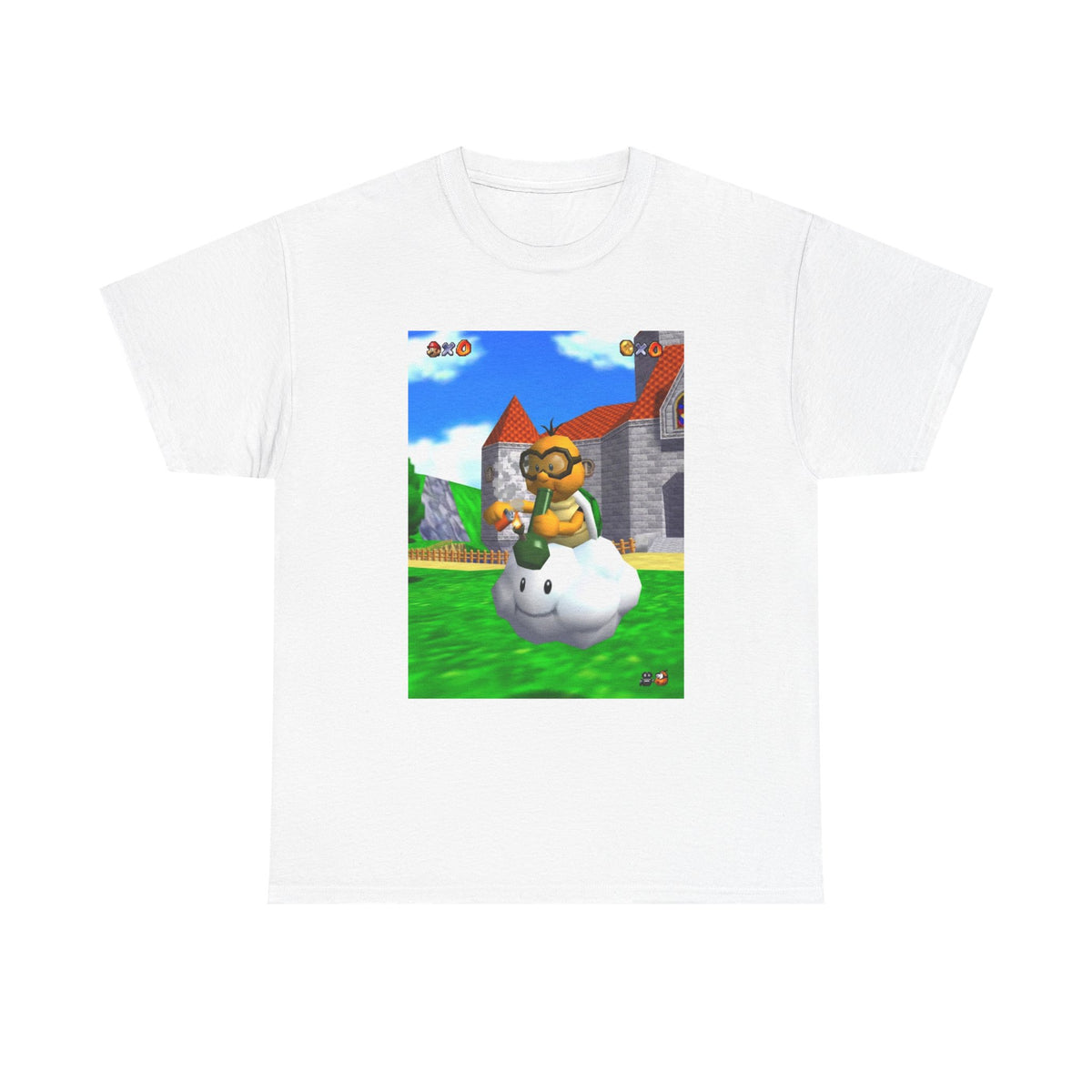 Lakitu Enjoying A Hit On Lakitu's Cloud