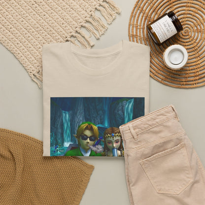 Link And Zelda Sharing A Smoke Tee