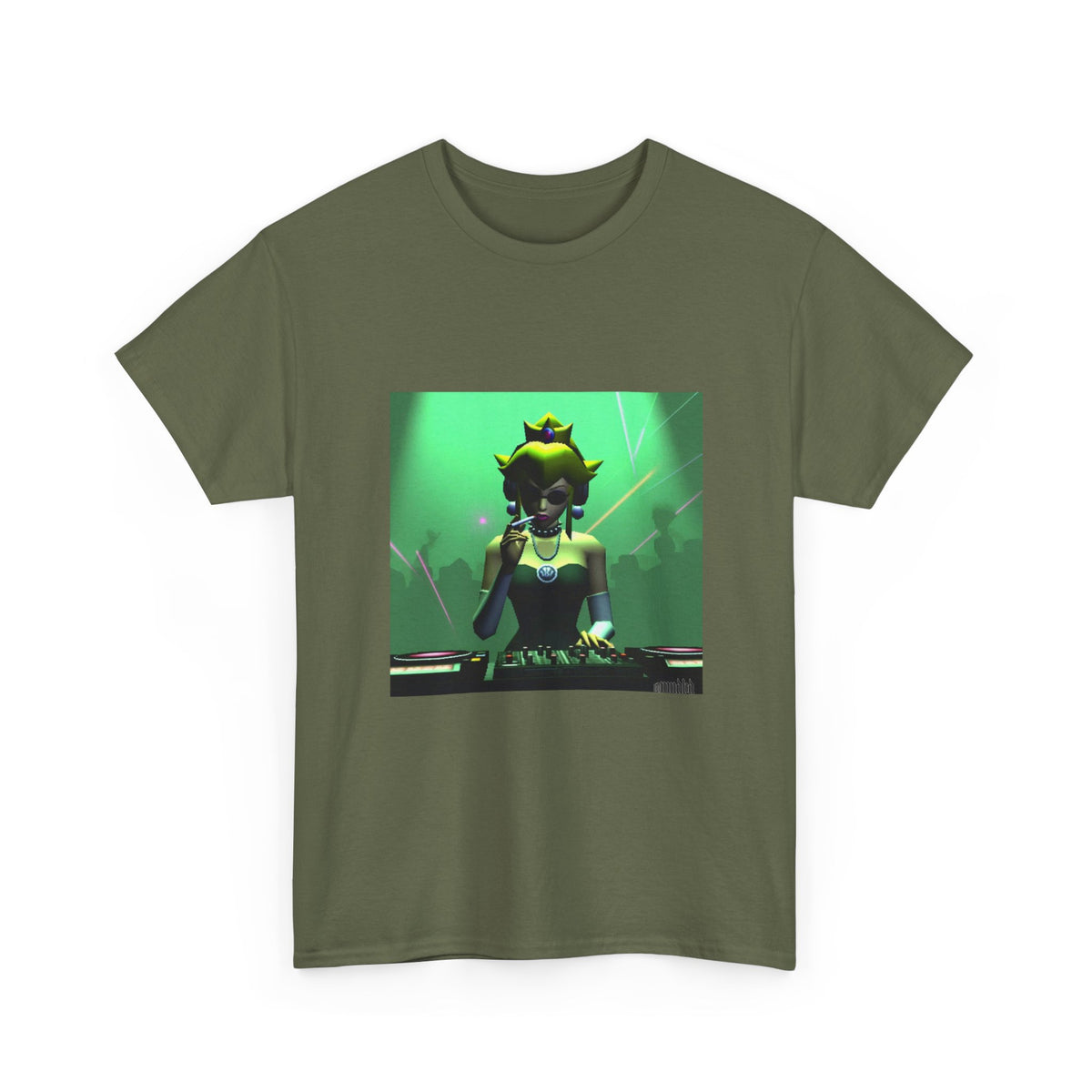 Princess Peach DJing And Smoking Tee