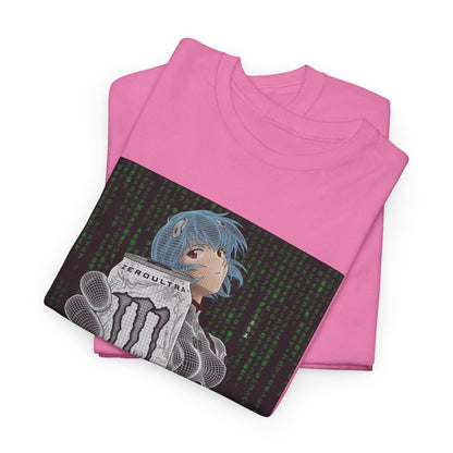 Rei Ayanami Holding Monster Energy Wireframe Tee
