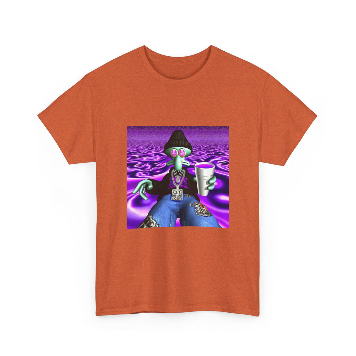 Squidward Sipping Lean In A Purple Haze