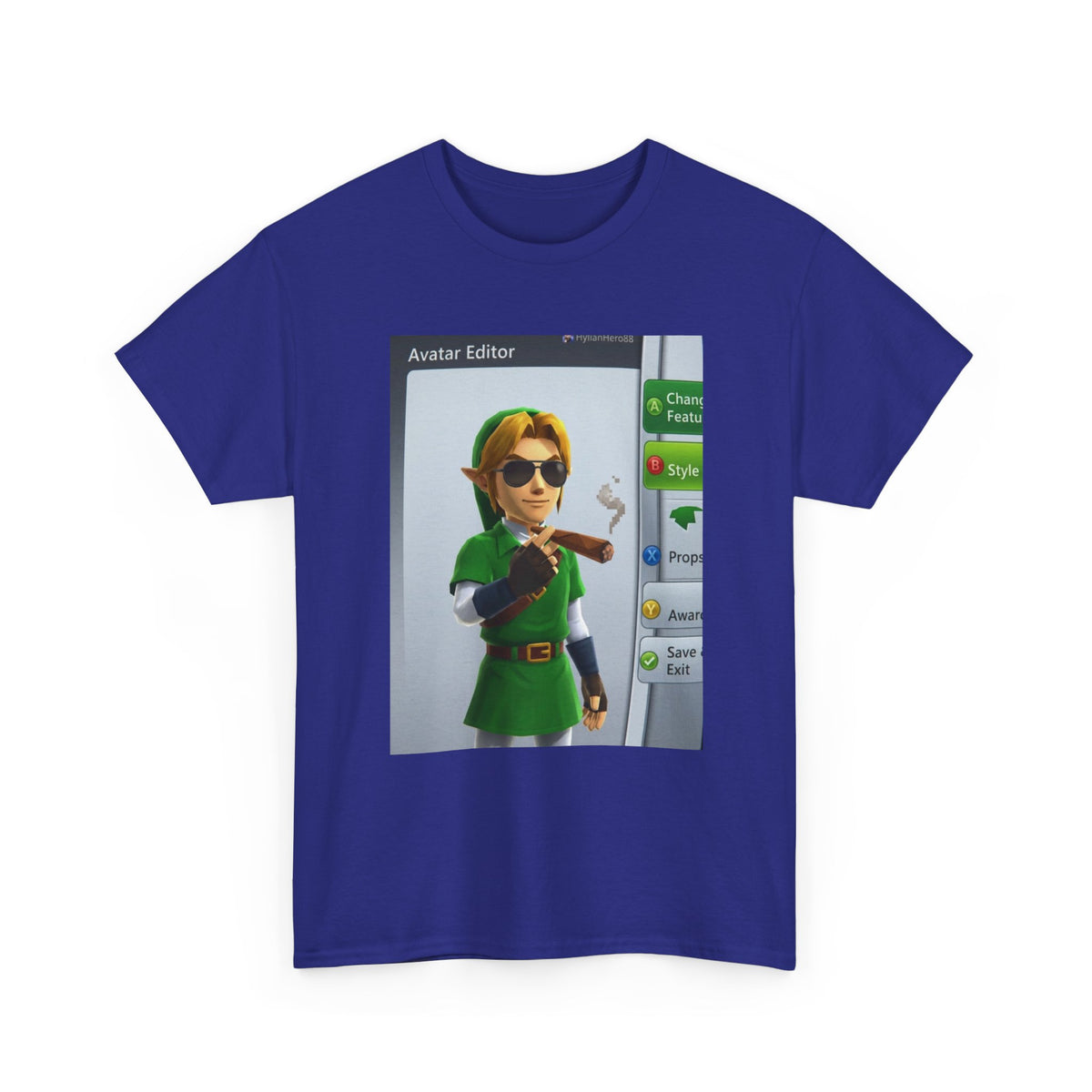 Hylian Hero Smoking A Stogie Tee