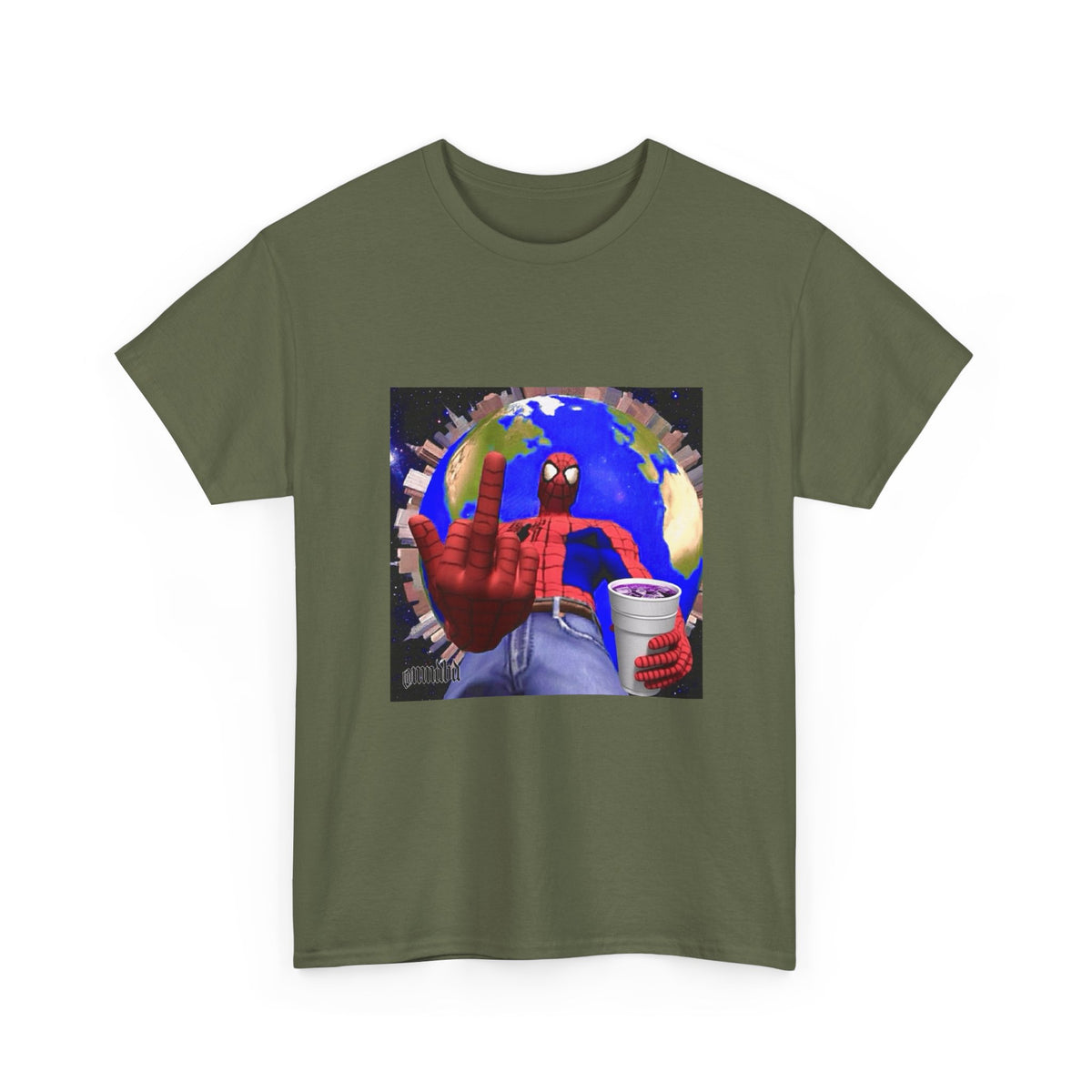 Spider-Man Flipping Off The World Tee