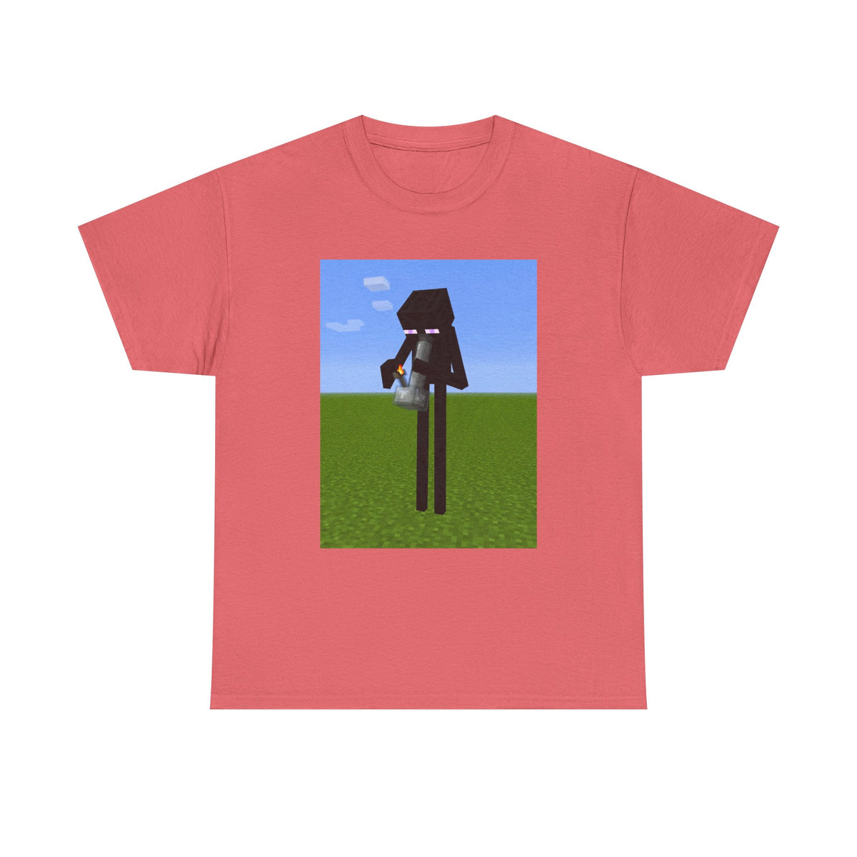 Enderman Lighting Up A Bong Tee