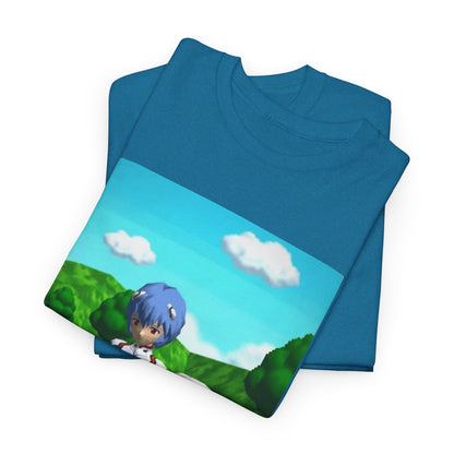 Rei Ayanami Gaming with Cinnamoroll Tee