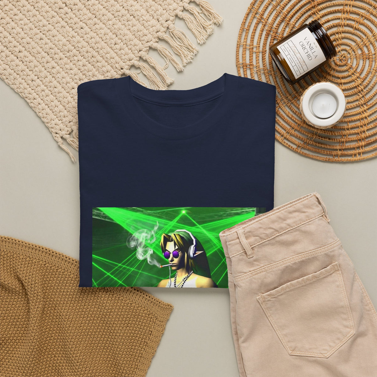 DJ Link Smoking At The Rave Tee