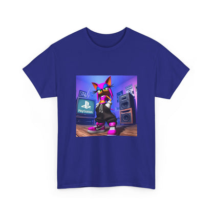 Pink Sonic-Style Character In Y2K Drip