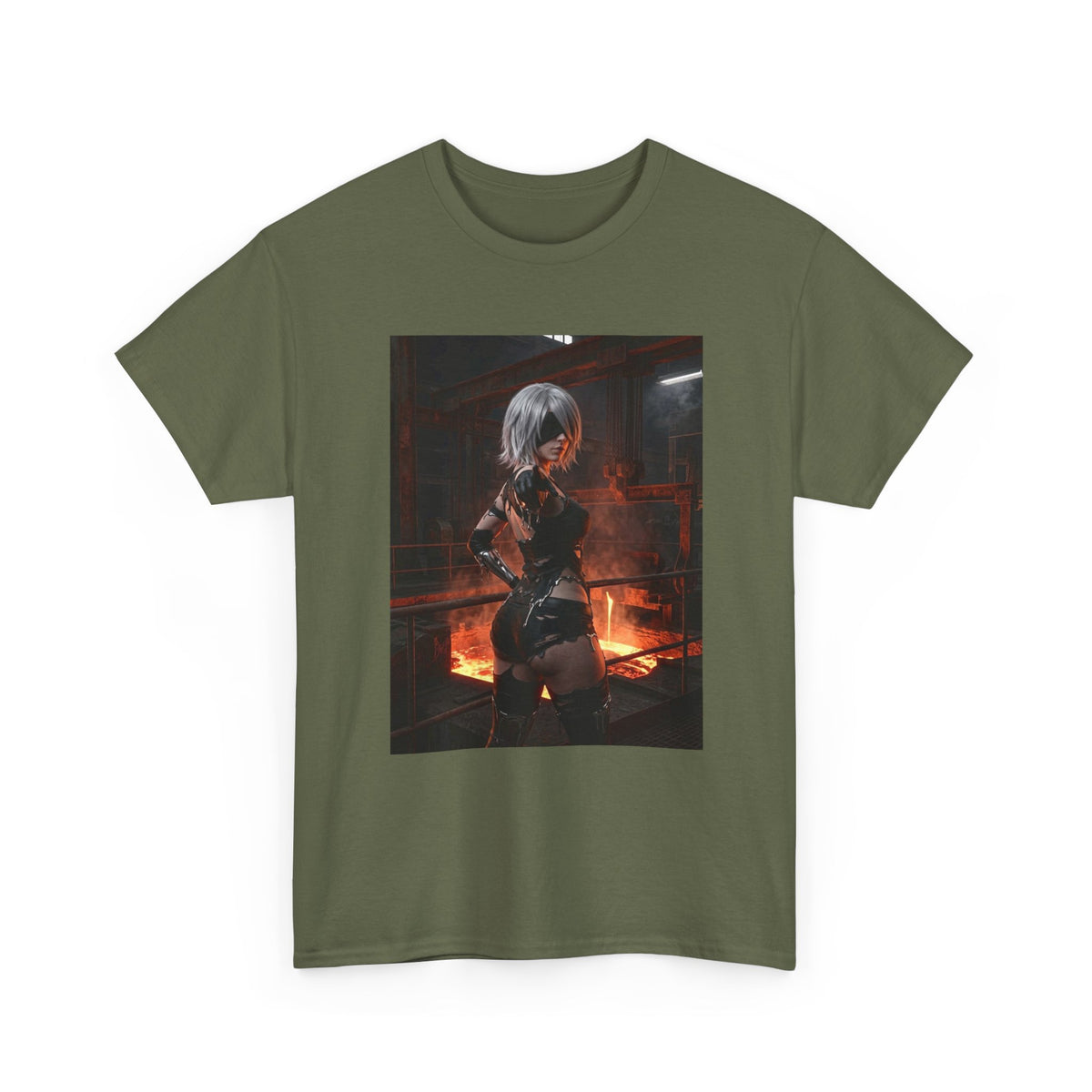 2B Pointing in Fiery Industrial Zone Tee