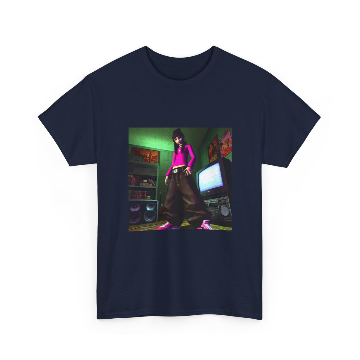 Y2K Vibe Girl In Her Room Tee