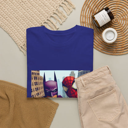 Batman Smoking, Spidey With Stacks Tee