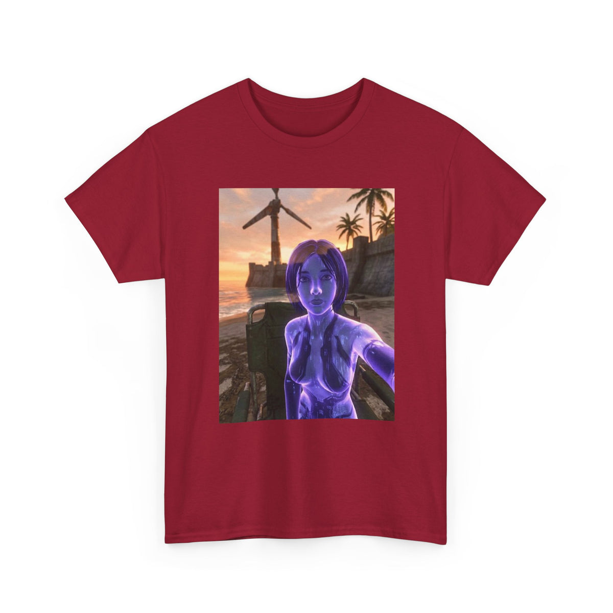 Cortana's Beach Sunset Selfie Tee