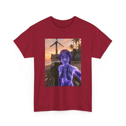 Cortana's Beach Sunset Selfie Tee