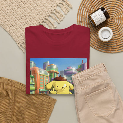Pompompurin Flipping Bird Skate Park Tee