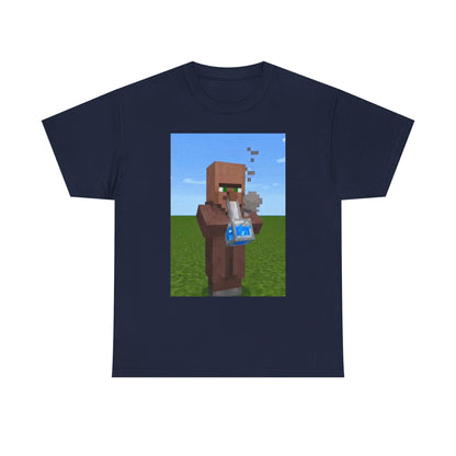 Villager Enjoying A Blocky Bong Hit