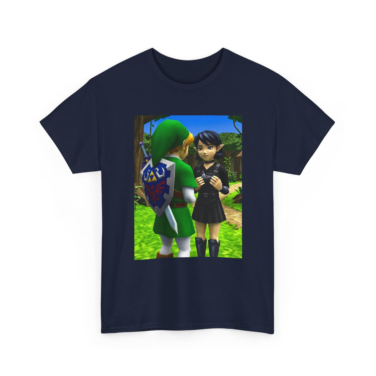 Link And Ocarina Girl Meeting