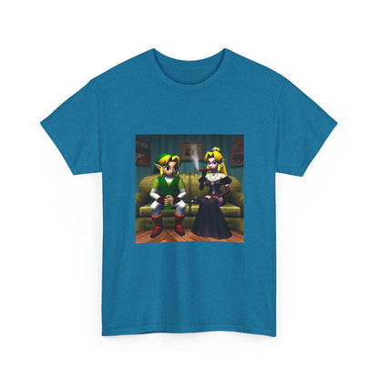 Link and Goth Peach Chillin' and Smoking Tee