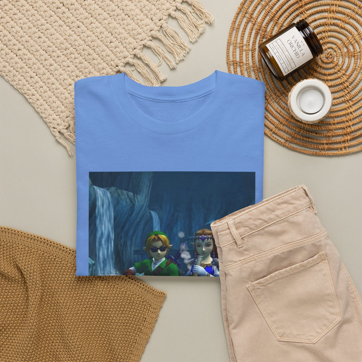 Link And Zelda Chilling With A Bong Tee