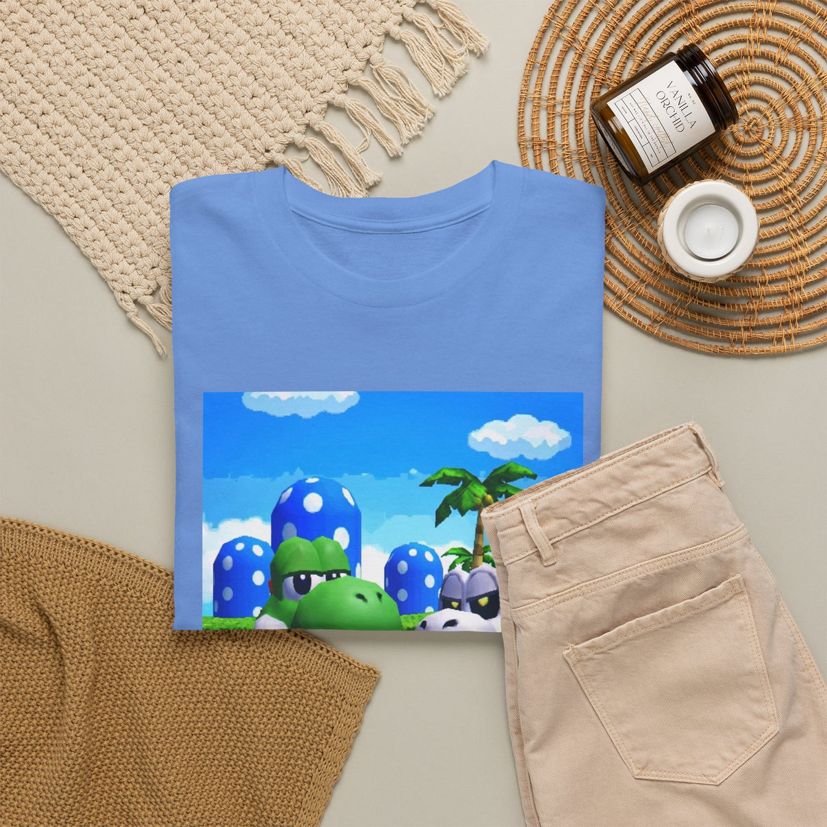 Yoshi And Dry Bones Flipping Off Tee