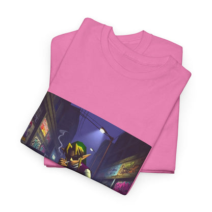 Streetwise Elf Smoking In Alley Tee