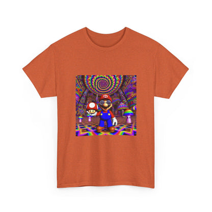 Tripping Mario Holding A Super Mushroom