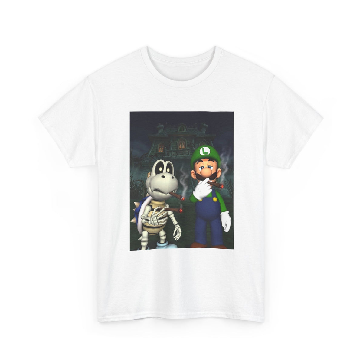 Luigi and Dry Bones Smoking Blunts Tee