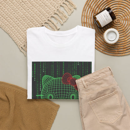 Cyber Hello Kitty Flips The Bird Tee
